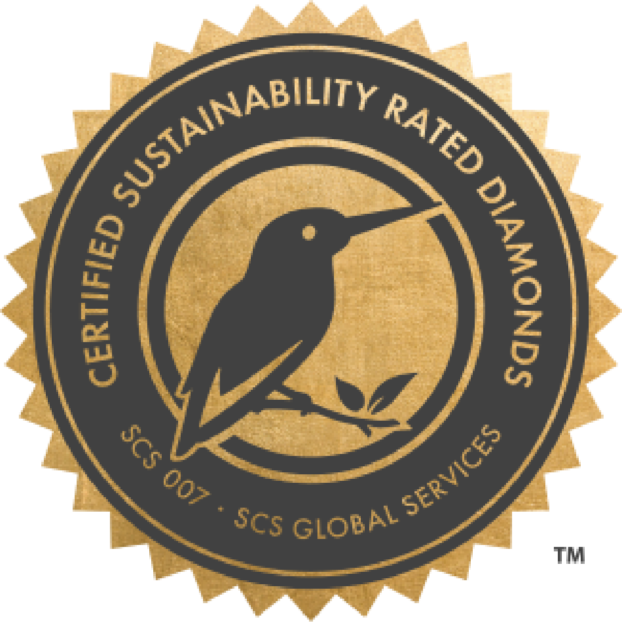 SCS 007 Seal for sustainability rated diamonds